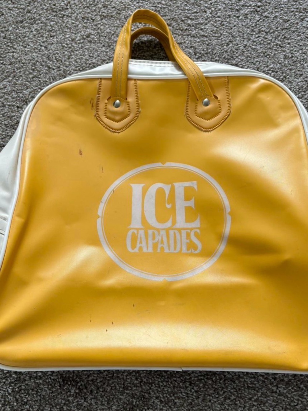 Yellow Ice Capades Authetic Vintage Bag
